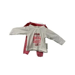 Baby Girl Okie‎ Dokie Outfit Long Sleeve Top & Leggings Set 3 Months Christmas
